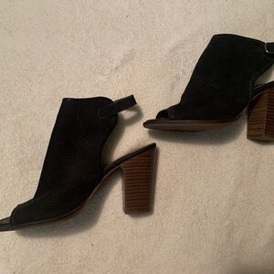 Lucky Brand Open-Toe Booties - Sz 6.5